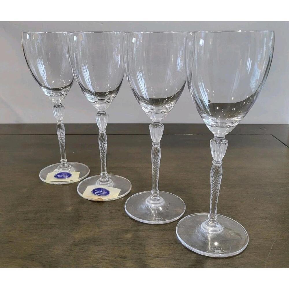 Royal Doulton Oxford Platinum Wine Glasses (Set Of 4) (6oz)